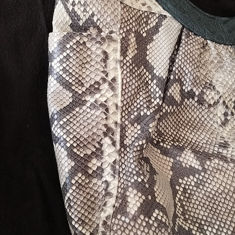 Designer Python Hand Bag - image 7